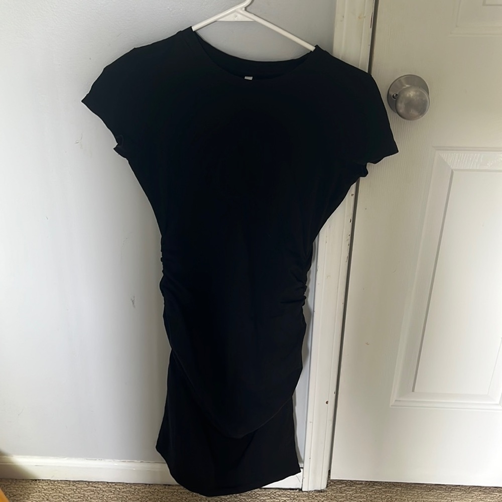 Black fitted dress